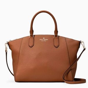 Kate Spade Parker Medium Satchel in Warm Gingerbread